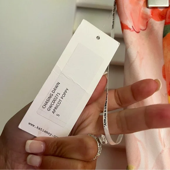 Katie May Chasing Dawn Dress in Apricot Poppy - Picture 4 of 7